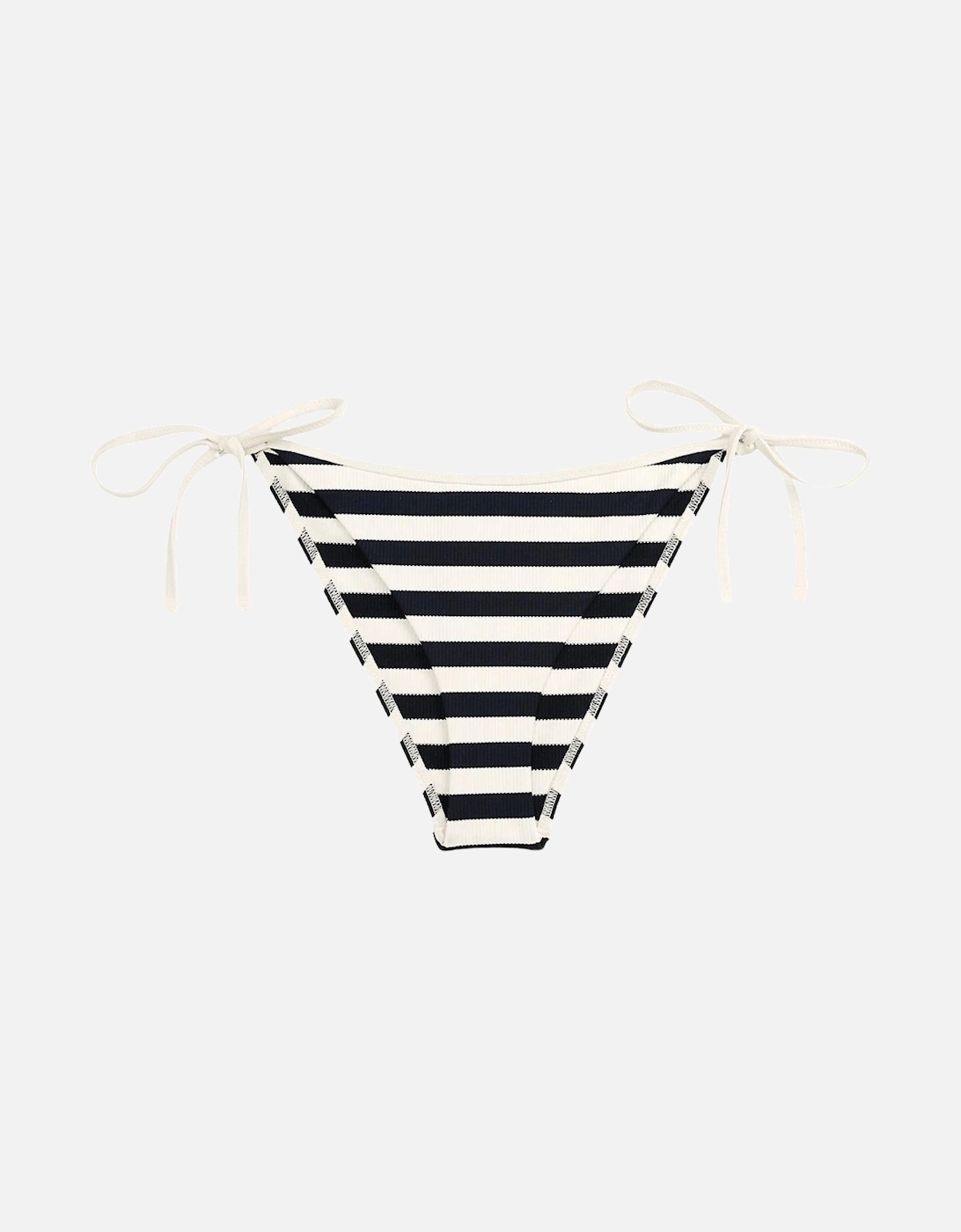 Nautical Stripe Ribbed Bikini Bottoms, Navy/Ivory, 6 of 5