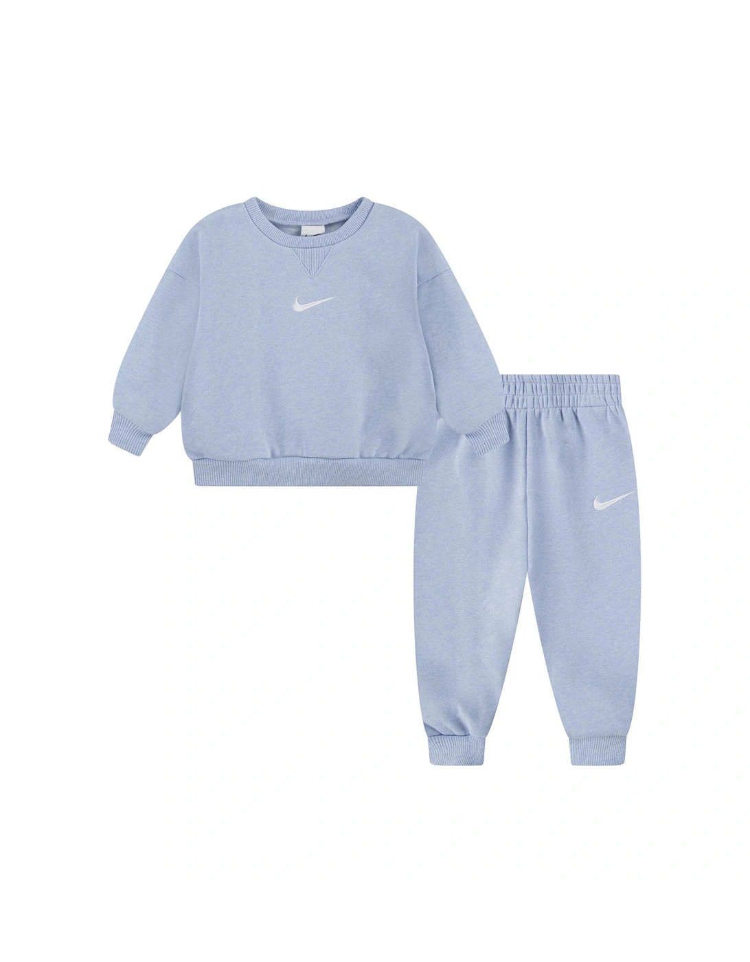 Infant Unisex Essential Crew And Jogger Set - Blue, 2 of 1