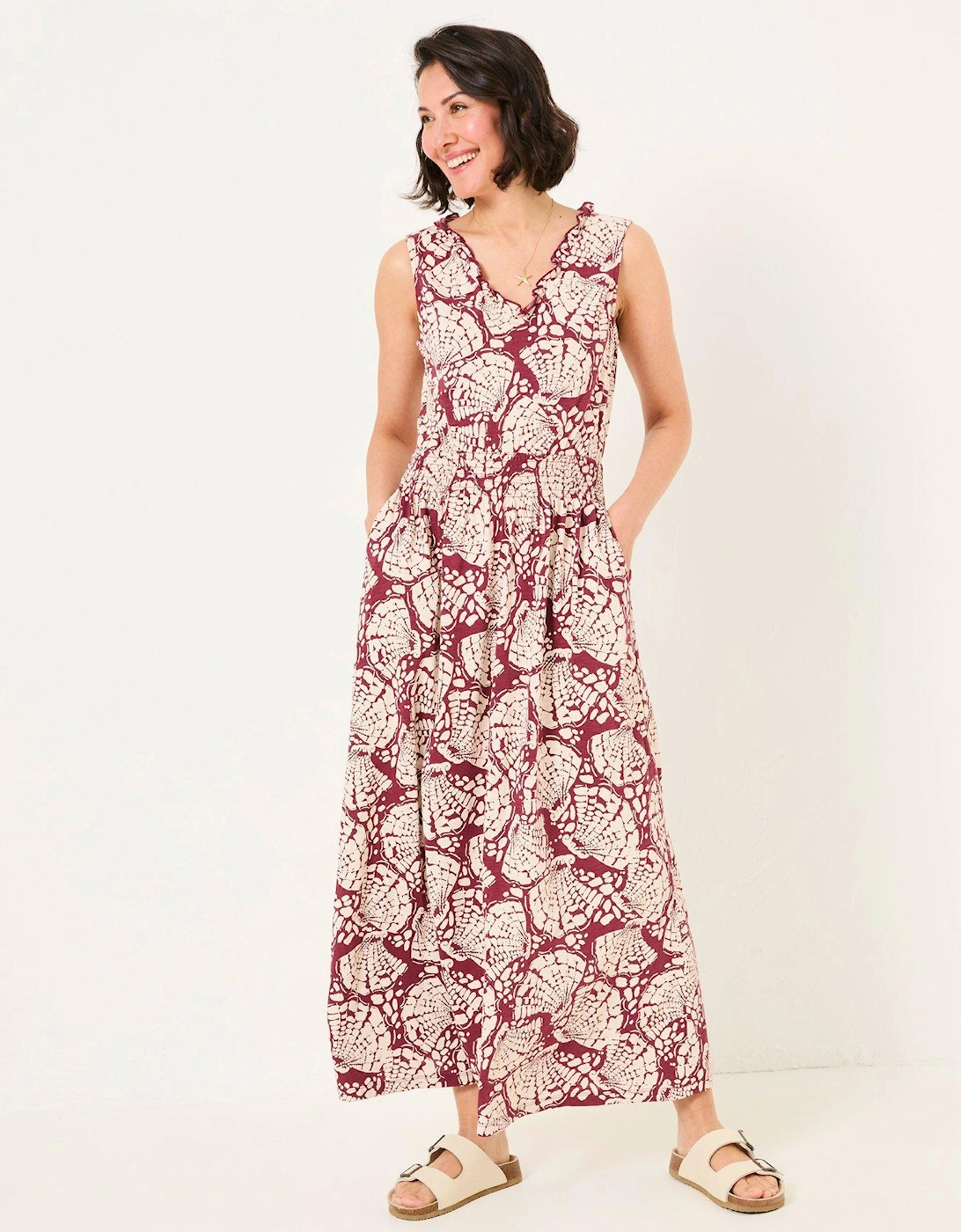 Ellie Shells Maxi Dress - Red, 2 of 1