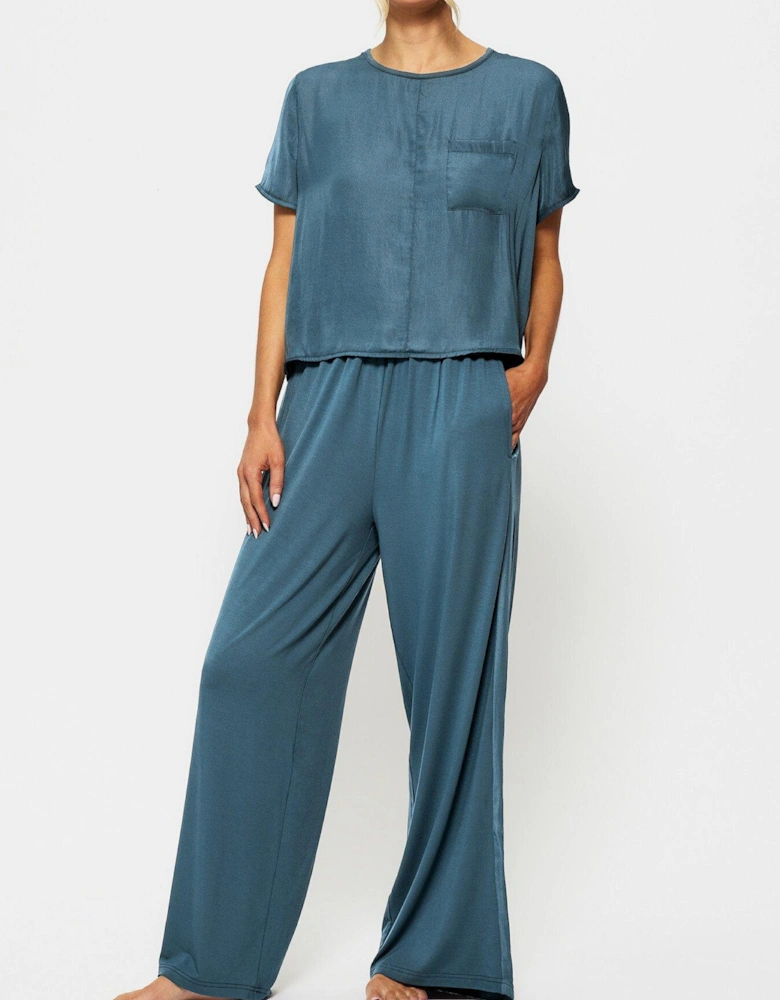 Raye Satin Jersey T-Shirt