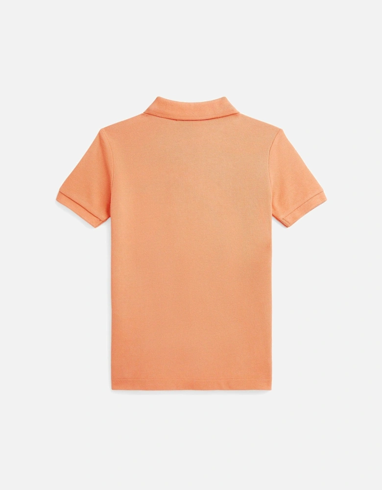 Boys Short Sleeve Polo Shirt - Orange