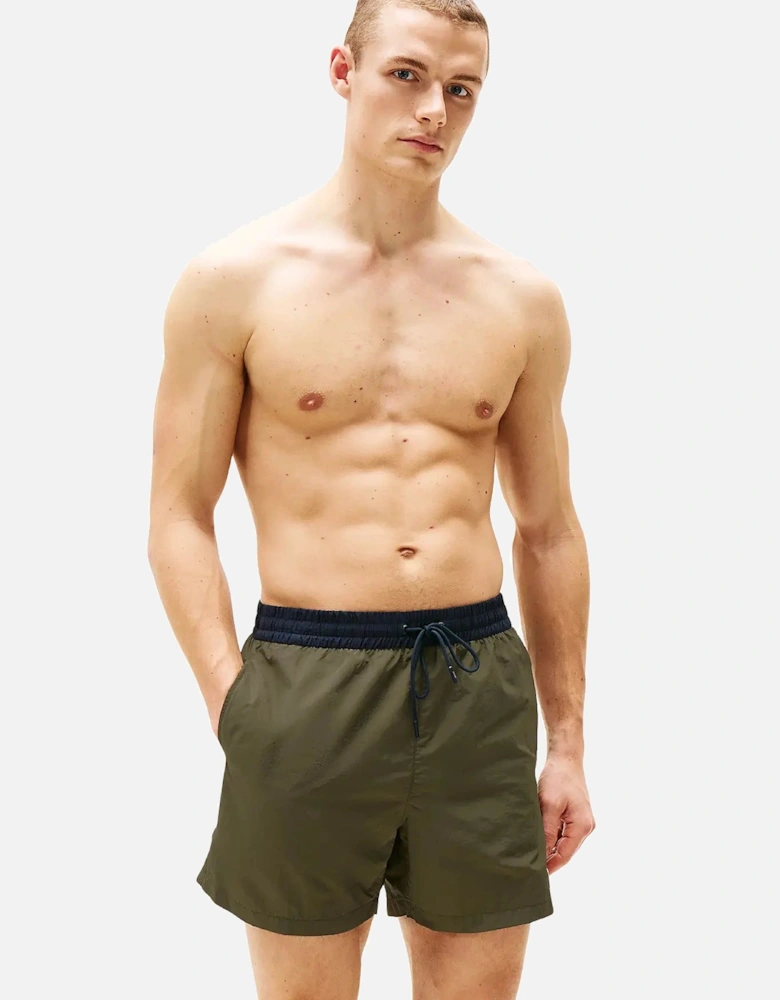 Heritage Mid Length Swim Shorts, Army Green
