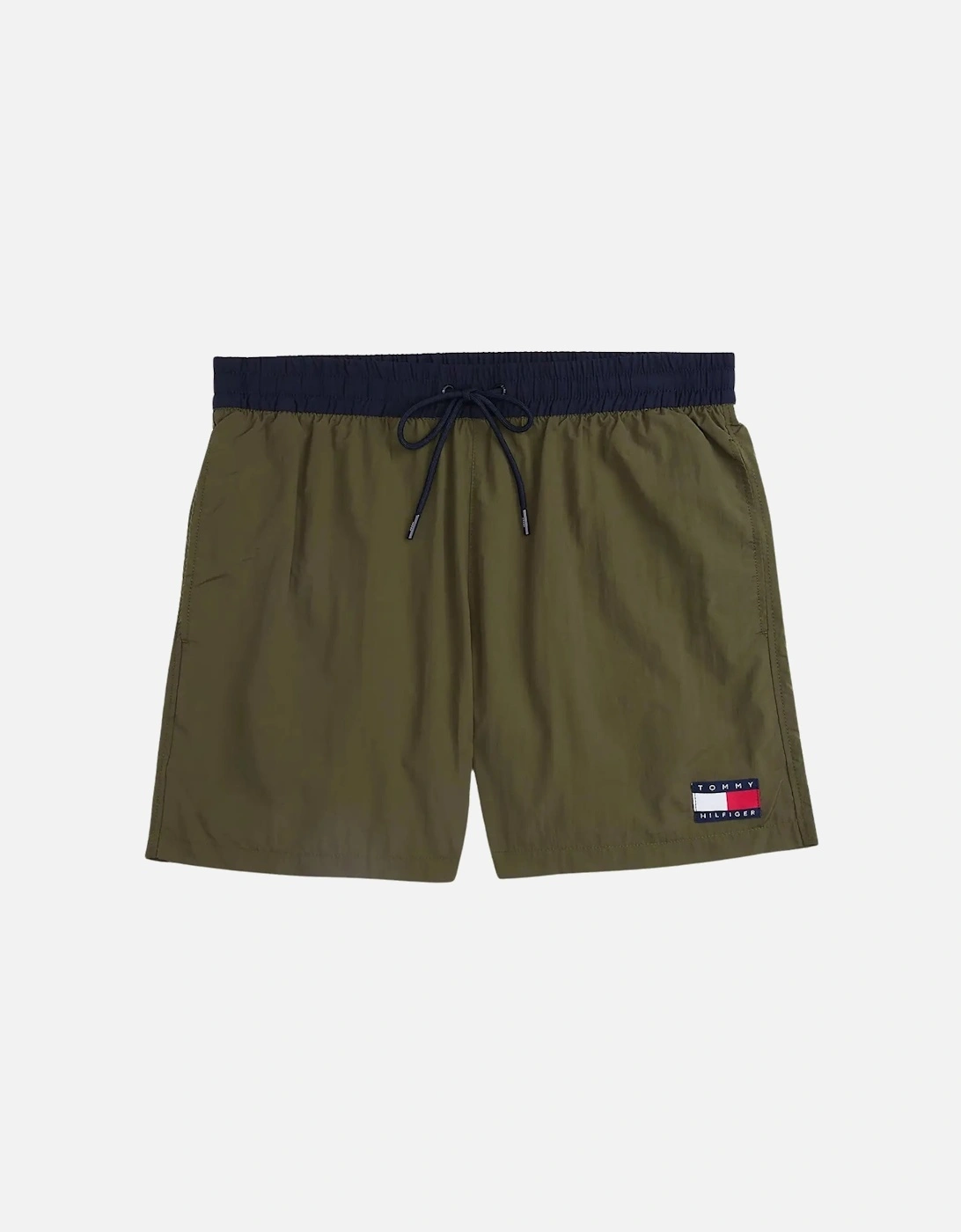 Heritage Mid Length Swim Shorts, Army Green, 6 of 5