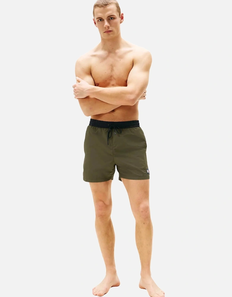 Heritage Mid Length Swim Shorts, Army Green