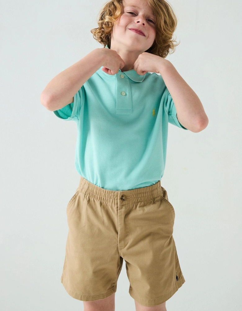 Boys Prepster Shorts - Beige