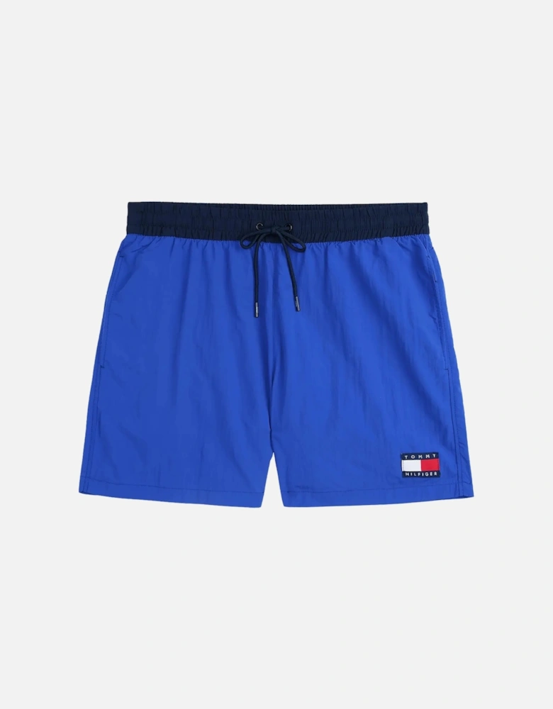 Heritage Mid Length Swim Shorts, Wedge Blue