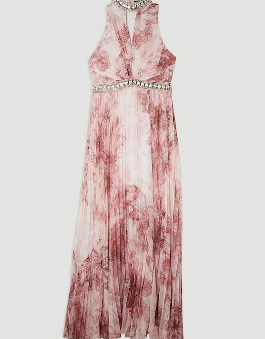 Tall Crystal Embellished Woven Split Maxi Dress