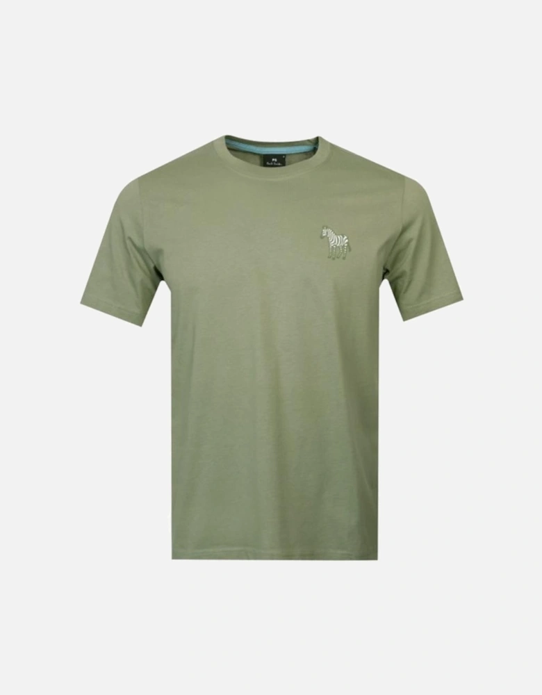 Simple Zebra Reg Fit T - Shirt - Green