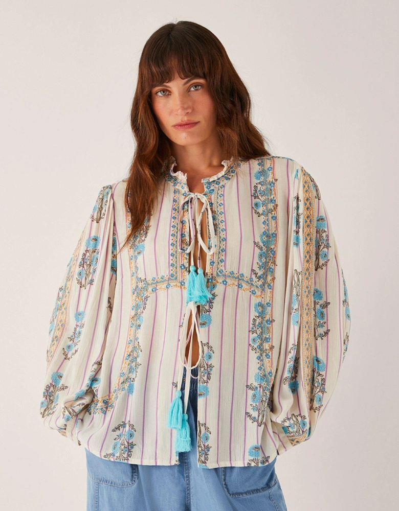Elora Tie Top - Ivory