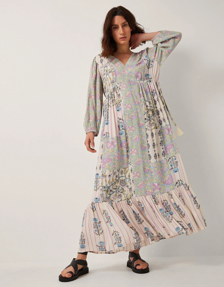 Selene Print Dress - Ivory
