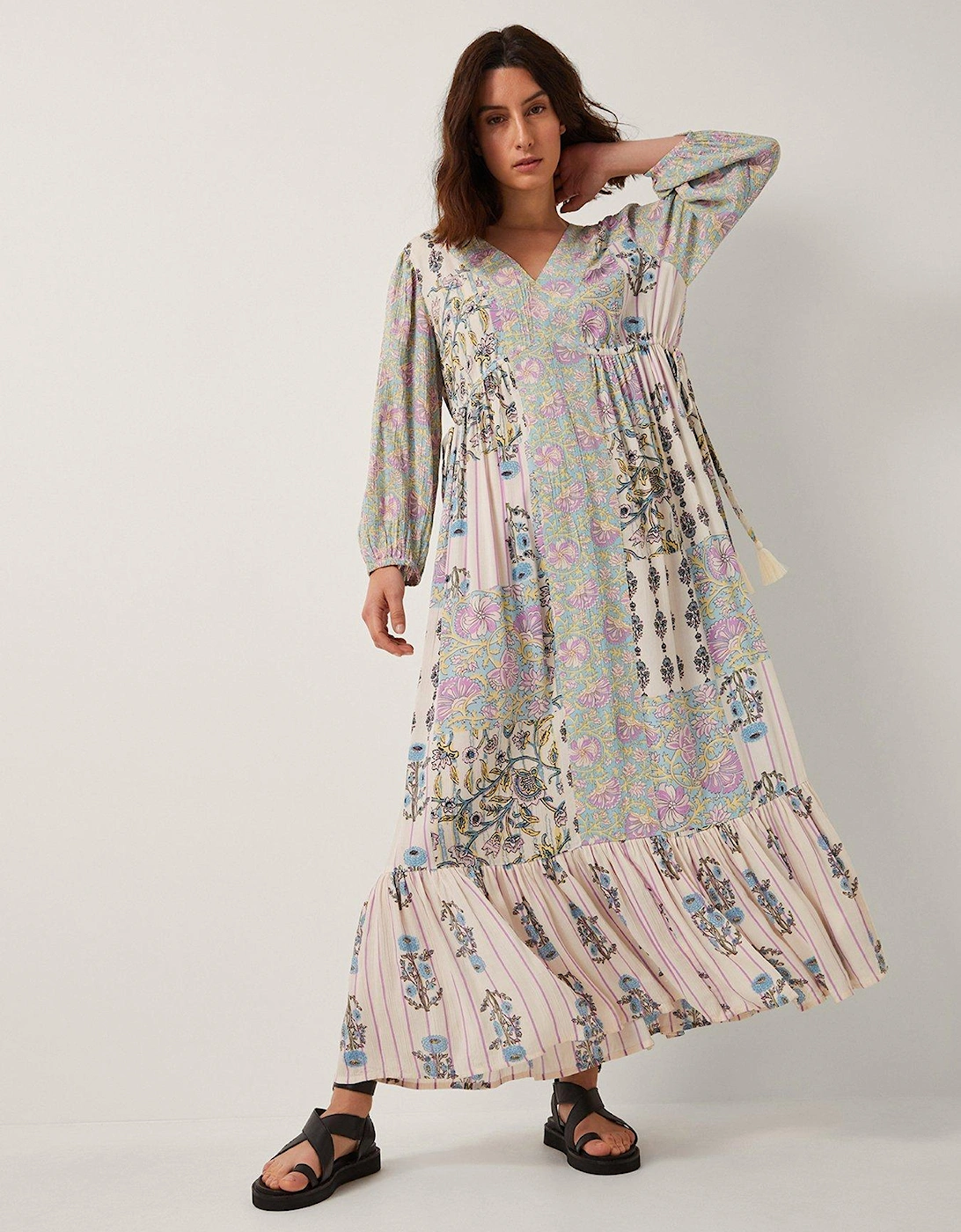 Selene Print Dress - Ivory, 2 of 1