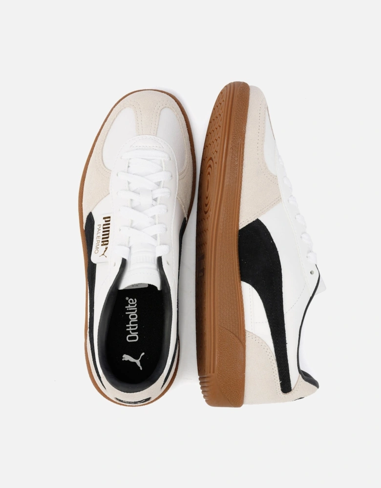 Palermo Leather White/Black Trainers