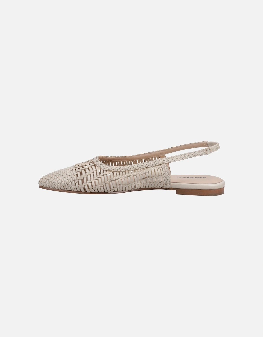 Dalia Woven Leather Women's Cream Flats