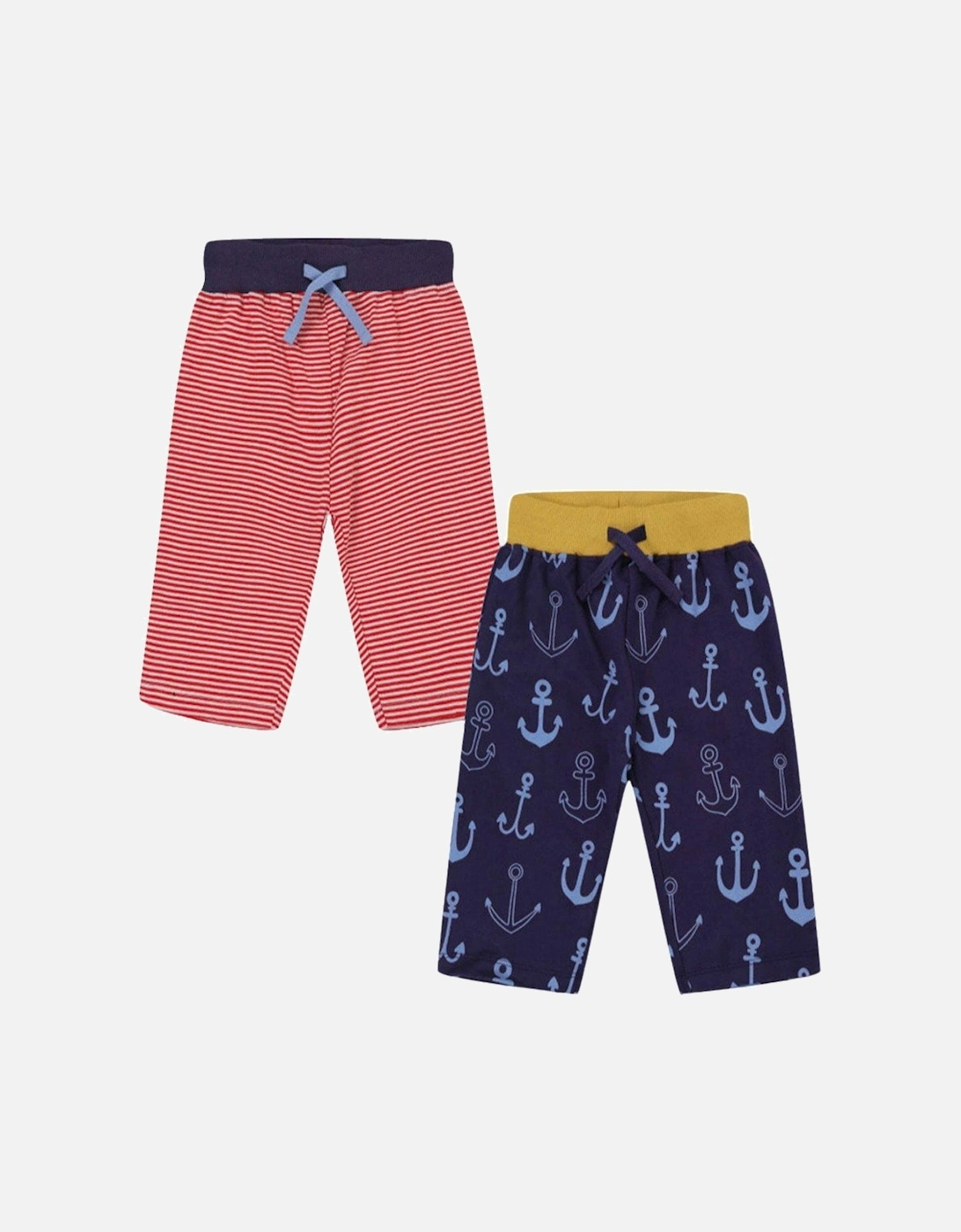 Boys 2 Pack Anchor And Stripe Shorts - Multi, 2 of 1