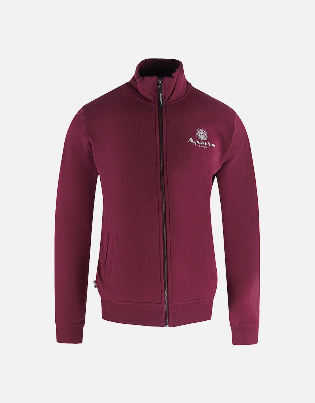 Active Zip Up Burgundy Sweatshirt, 3 of 2