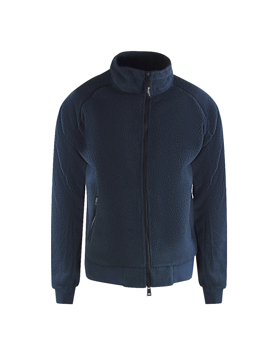 Men's Aquascutum Active One Sherpa Navy Blue Jacket - Size: Regular/36