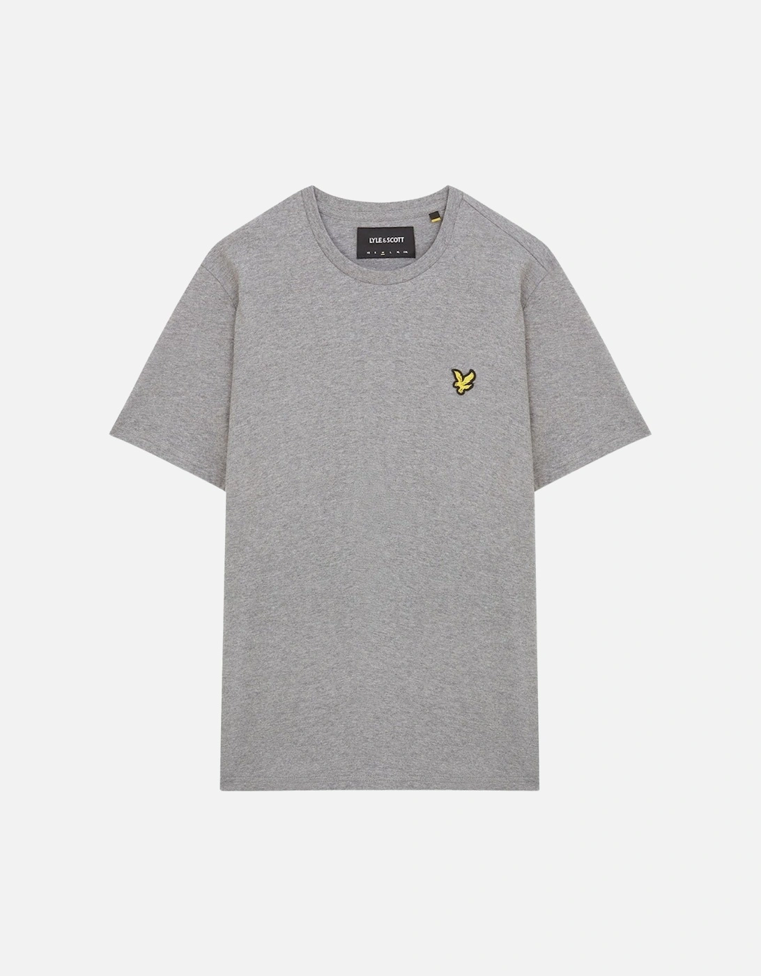Lyle & Scott Plain Grey Embroidered Crew Neck T-Shirt, 3 of 2