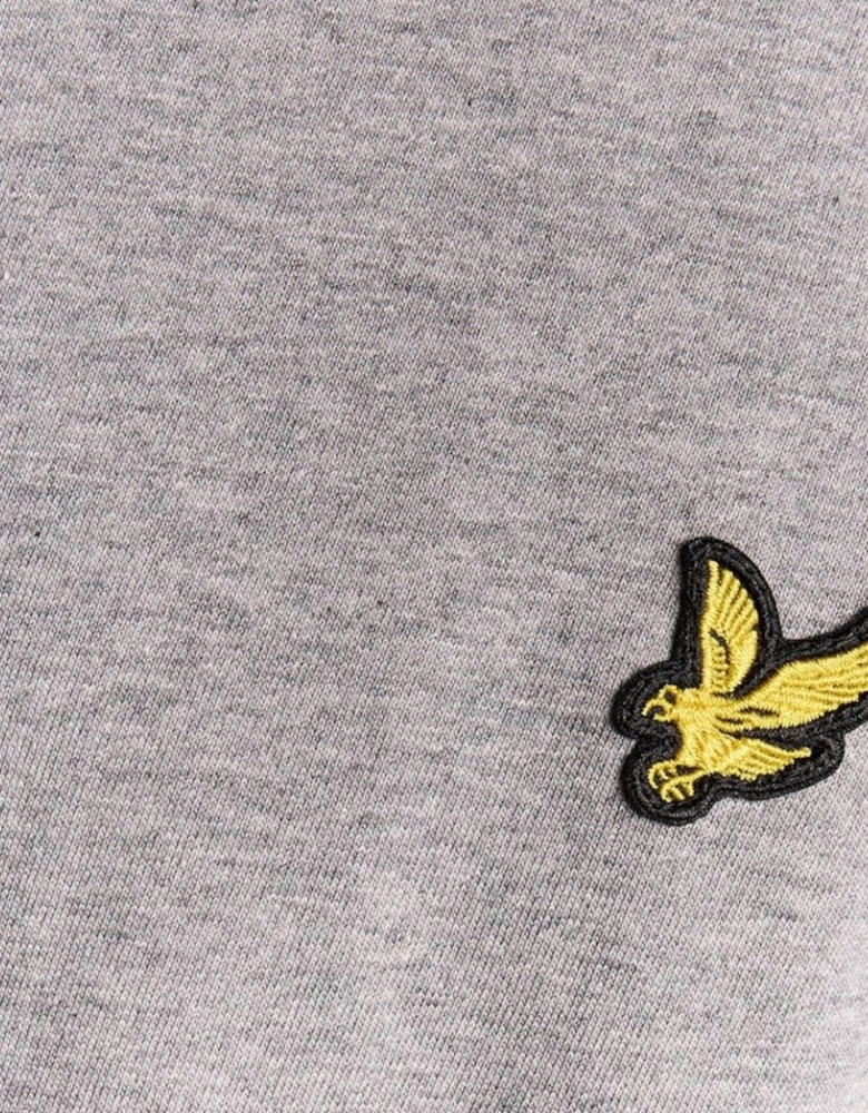 Lyle & Scott Plain Grey Embroidered Crew Neck T-Shirt