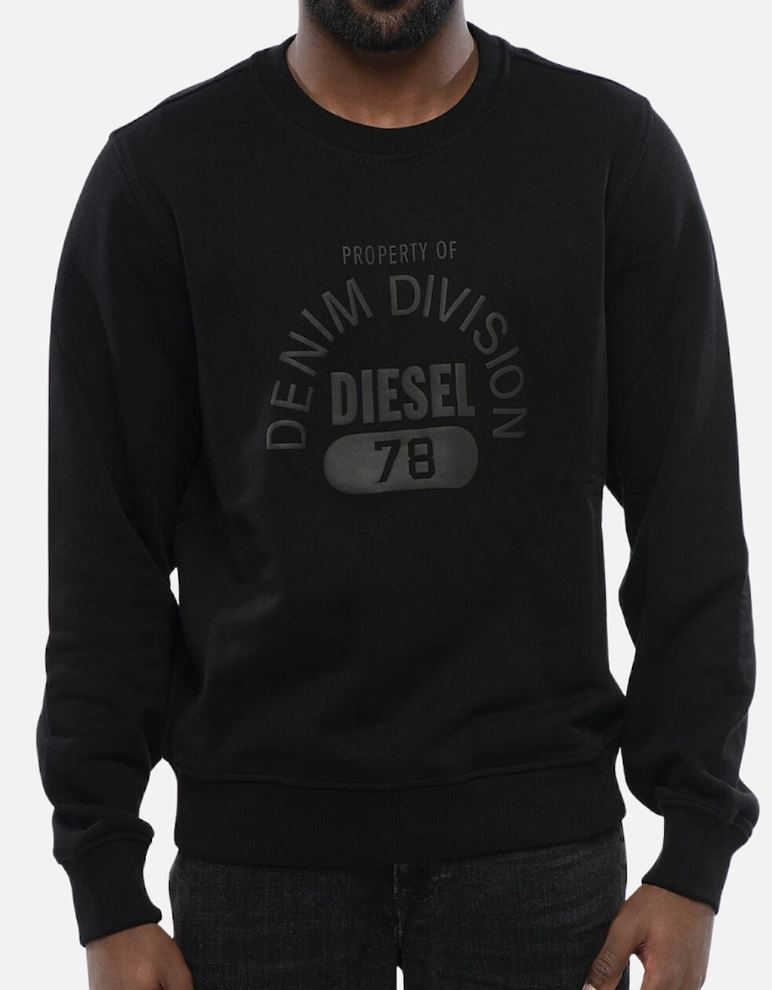 Denim Division Logo Black Sweatshirt, 3 of 2