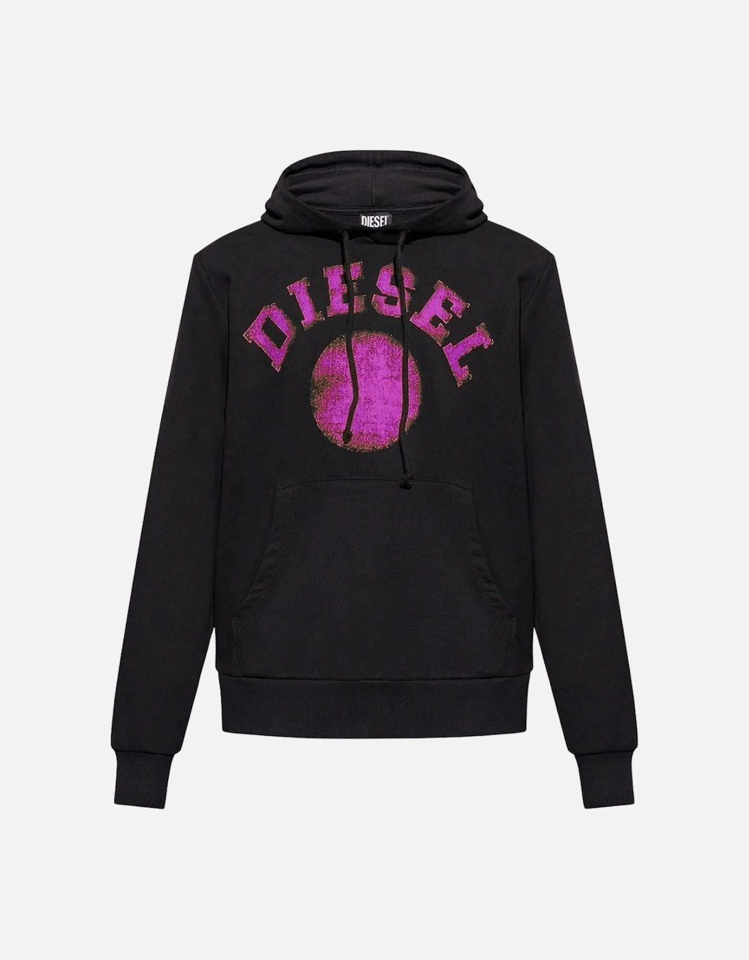Distorted Dot Design Black Hoodie, 2 of 1