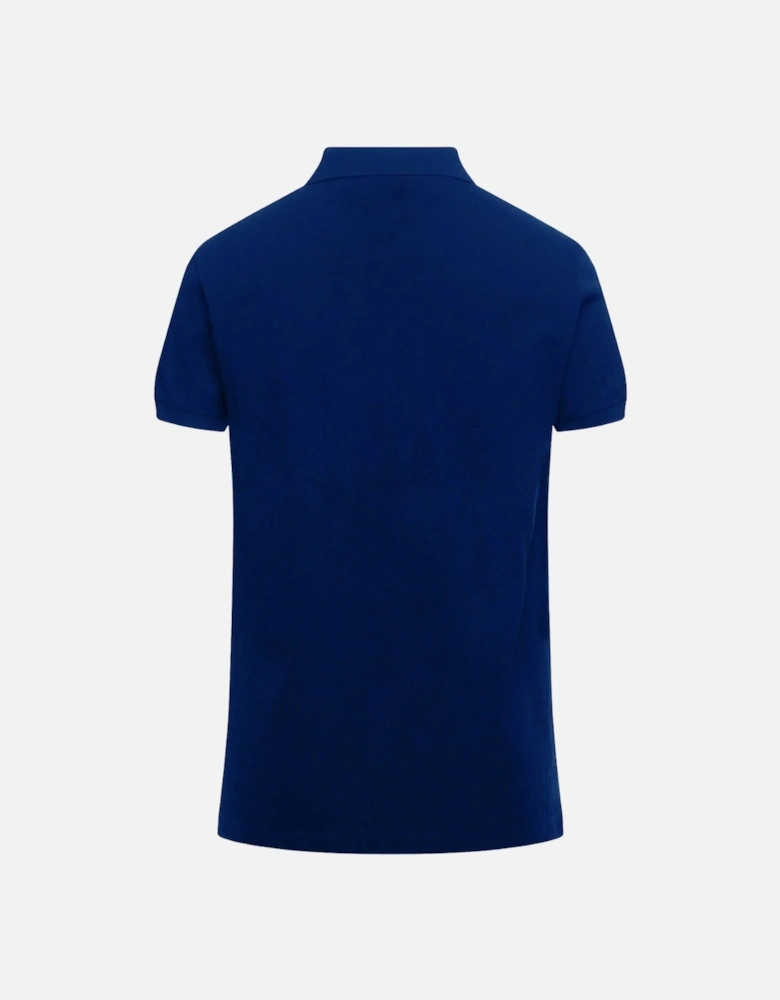 Small Logo Dark Blue Polo Shirt