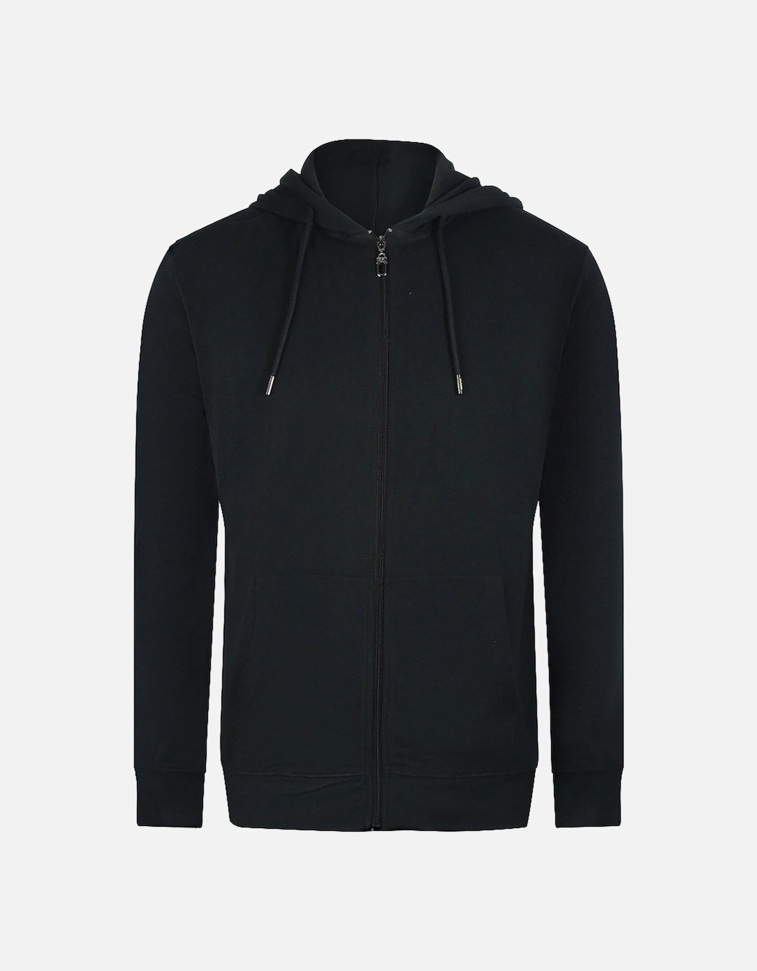 Cavalli Class Traditional Style Leopard Design Black Zip-Up Hoodie, 3 of 2