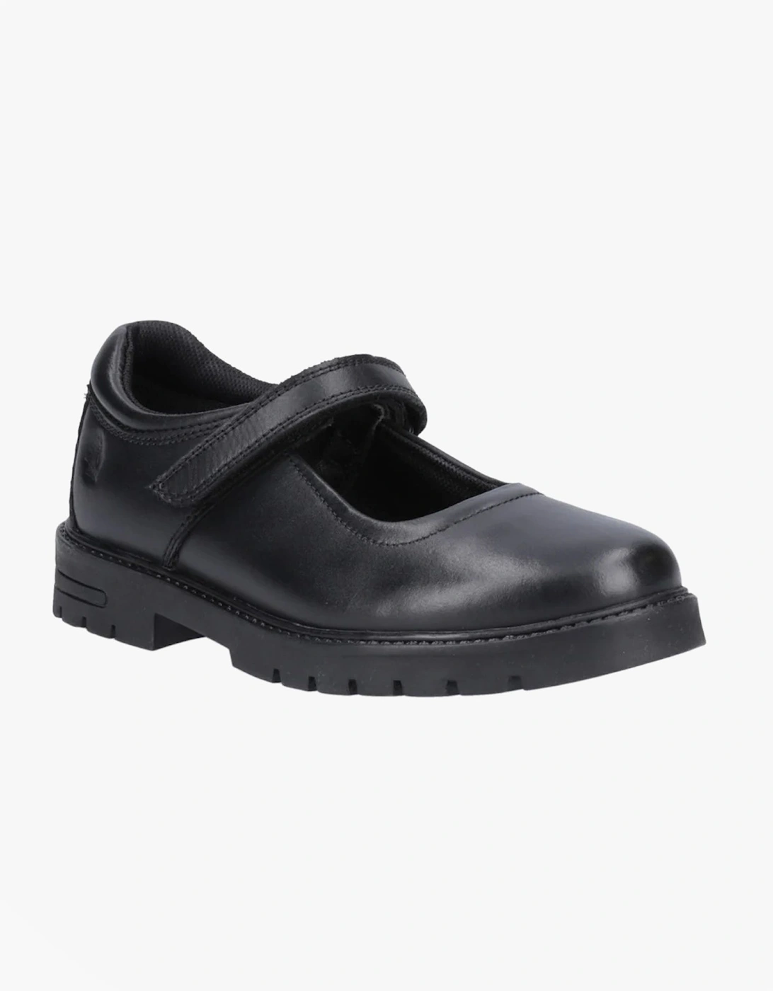 TANYA Girls Leather School Shoes Black, 5 of 4