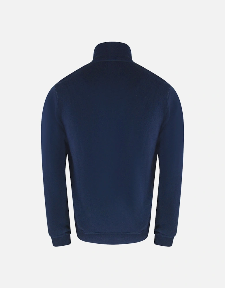 Active Zip Up Navy Blue Sweatshirt