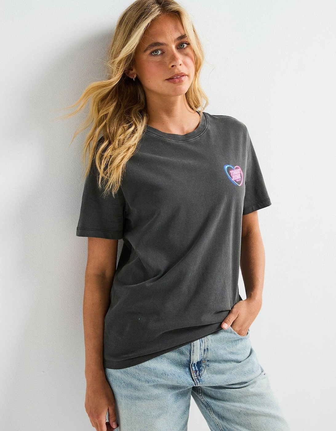 Neon Graphic Print Short Sleeve T-Shirt - Black, 2 of 1