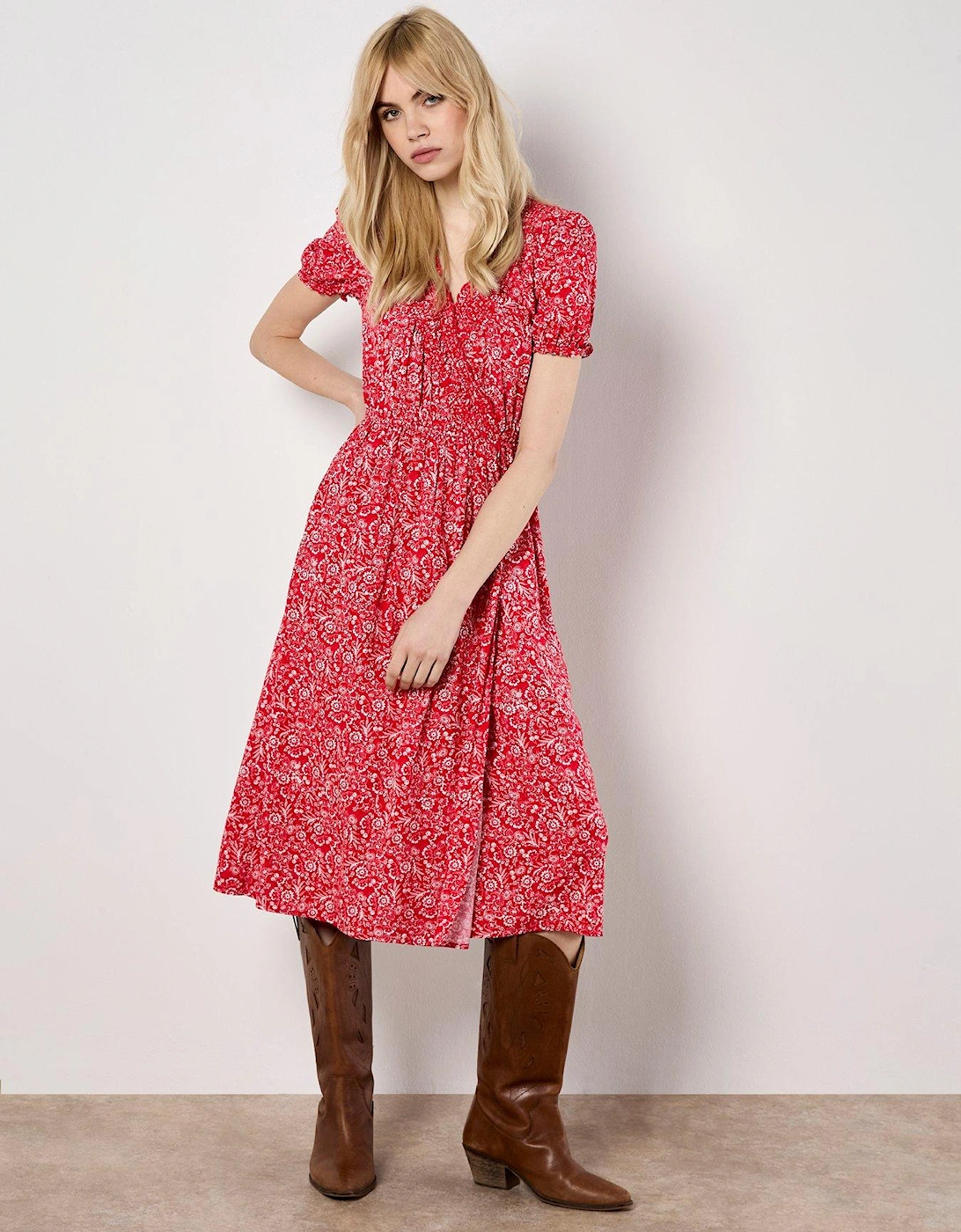 Mono Fruit + Floral Vine Midi Dr, 2 of 1