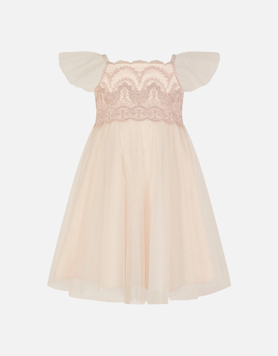 Baby Girls Francesca Crochet Dress - Pink, 2 of 1
