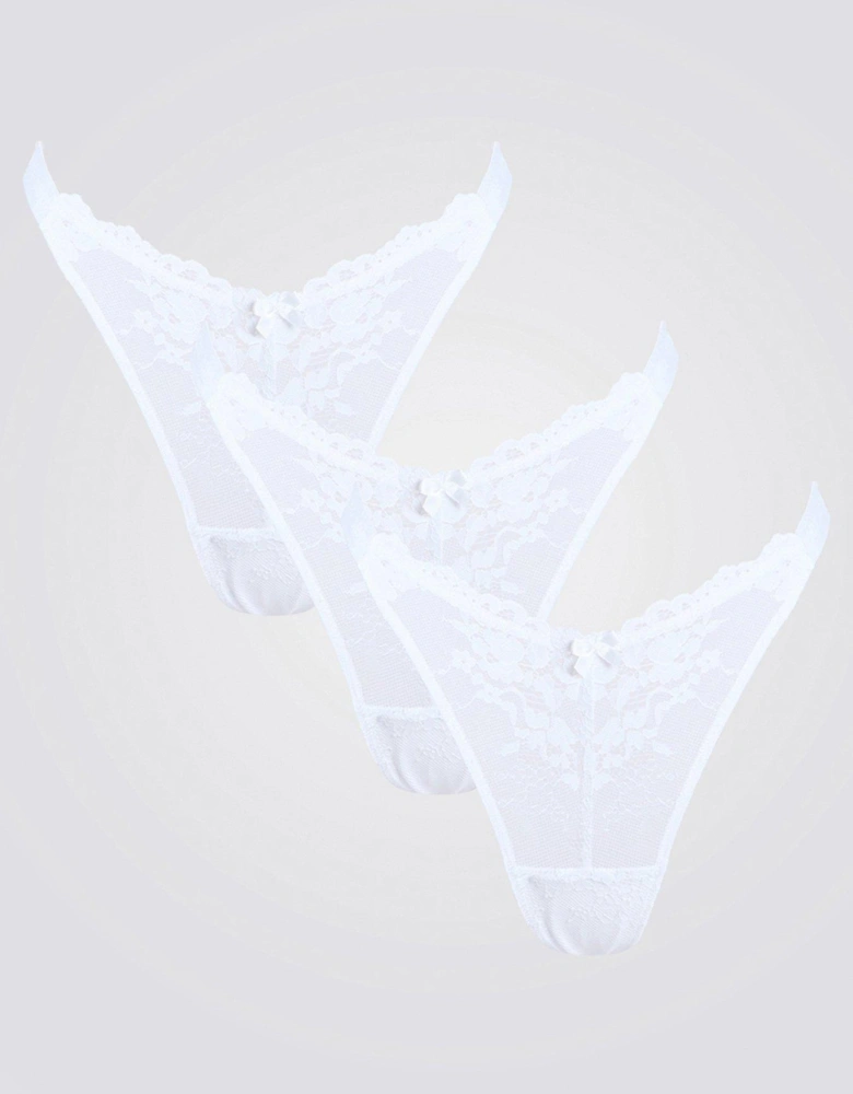 Fran 3 Pack Brazilian Briefs - White