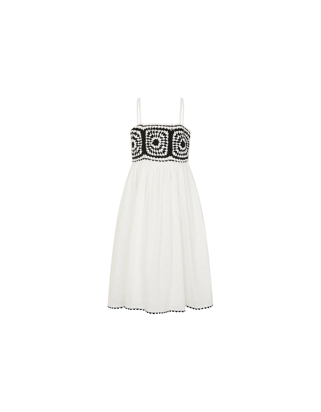 Girls Storm Crochet Yoke Dress - Light Cream, 2 of 1