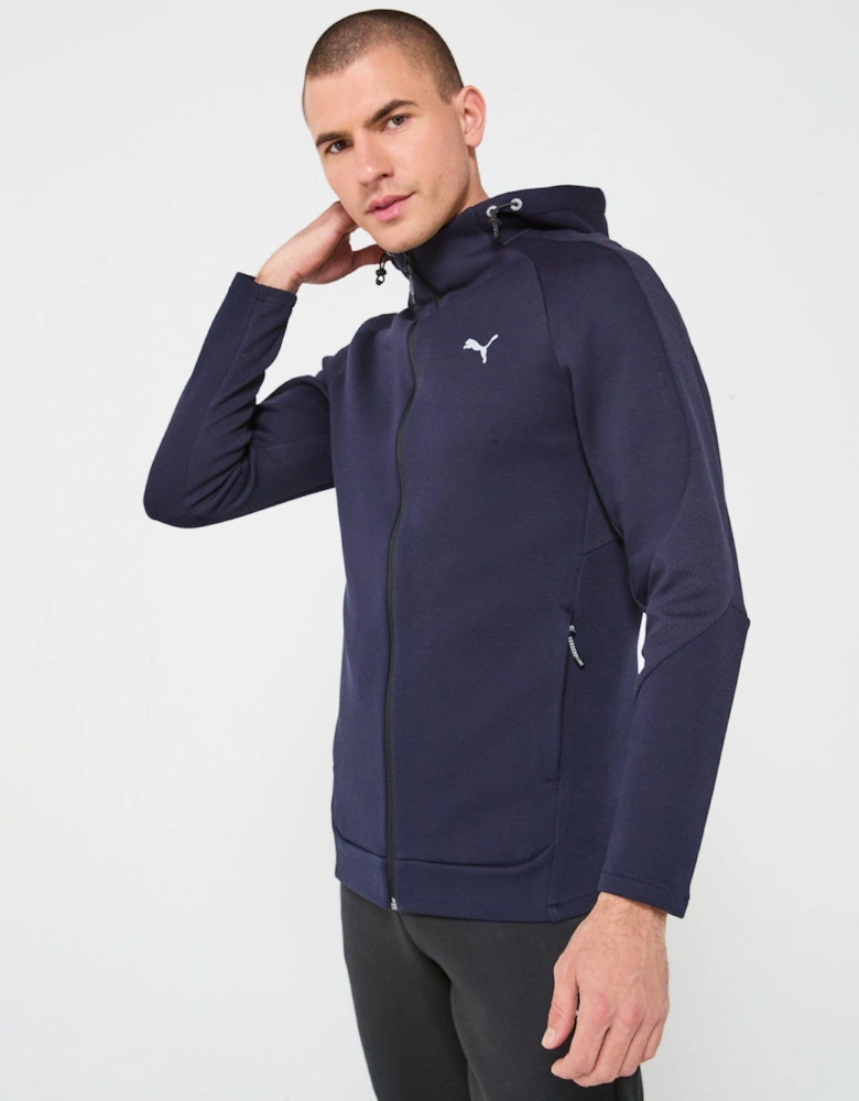Men's Evostripe Full-Zip Hoodie - Navy