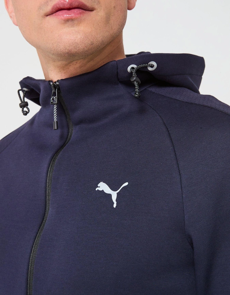 Men's Evostripe Full-Zip Hoodie - Navy
