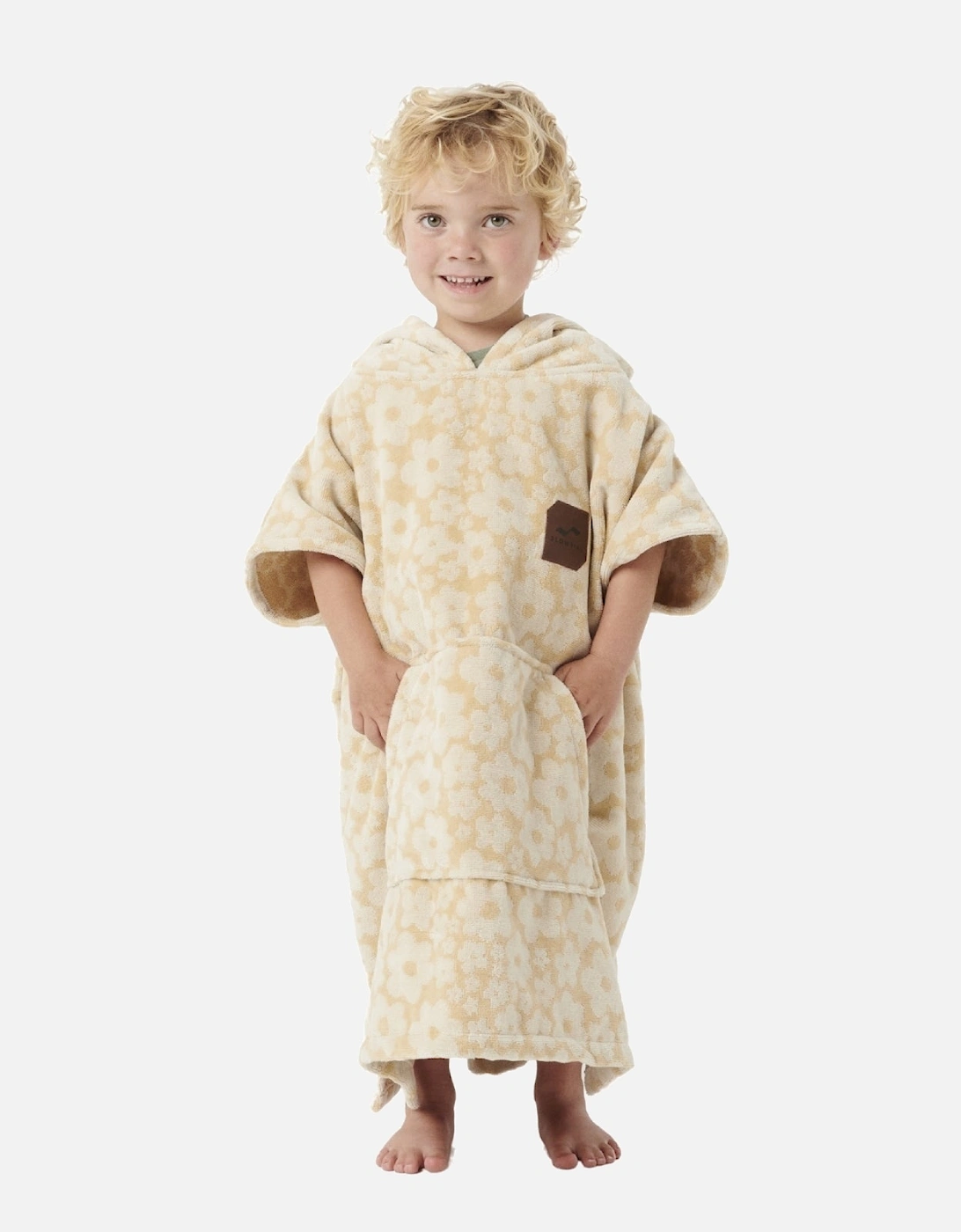 Ginny Kids Extra Soft Poncho - Sandstone, 2 of 1