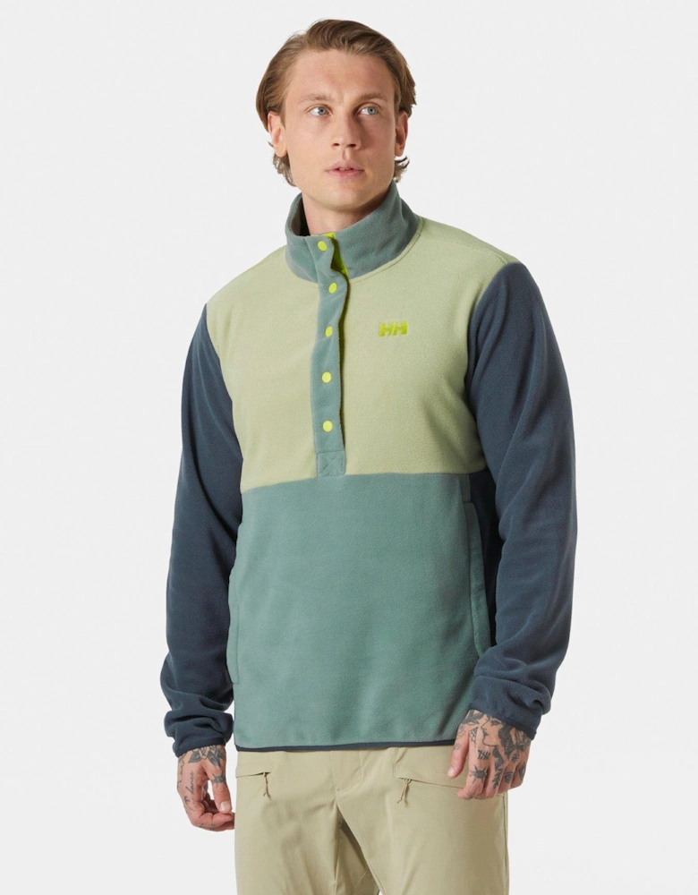 Mens Daybreaker Snap Pullover Fleece - Green