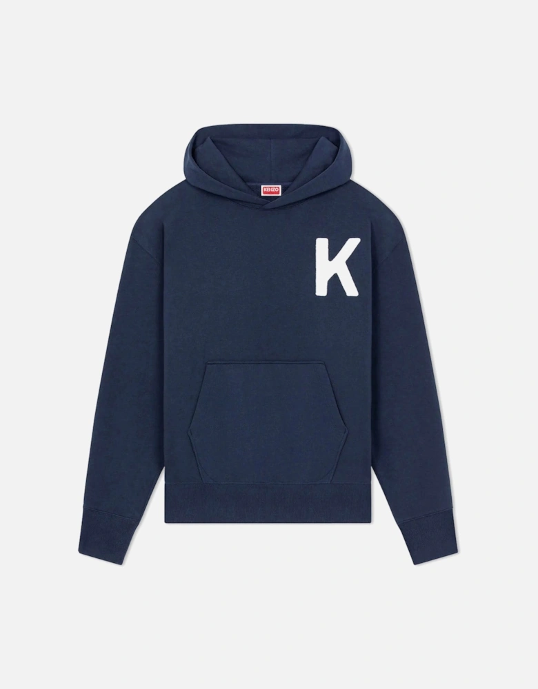 Men's Midnight Blue Lucky Tiger Oversize Pullover Hood