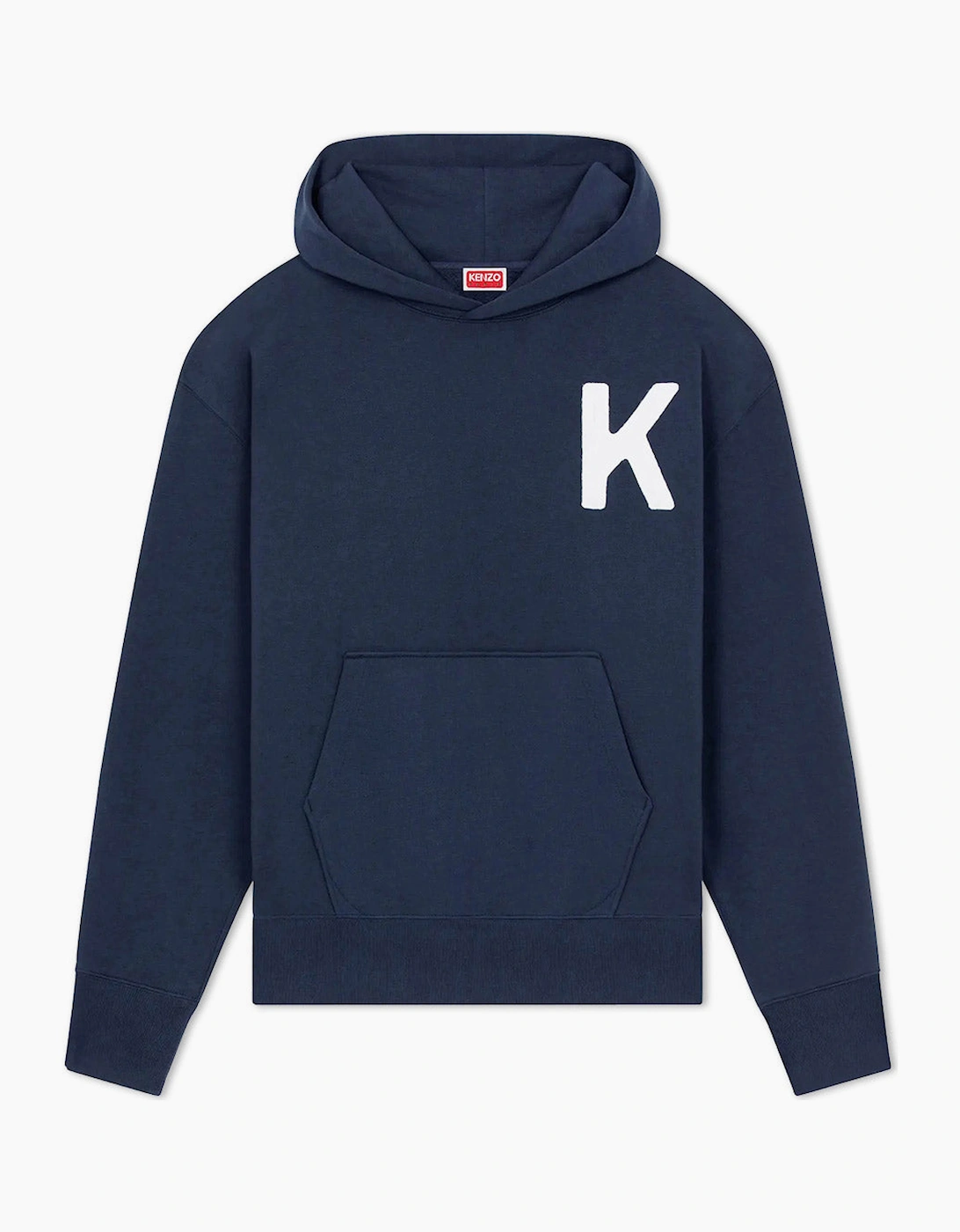 Kenzo Men's Navy Midnight Blue Lucky Tiger Oversize Pullover Hood  42 Xl