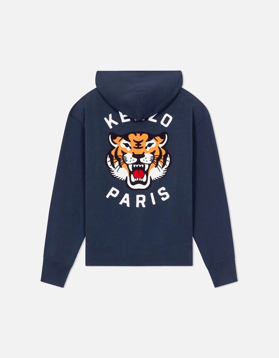 Men's Midnight Blue Lucky Tiger Oversize Pullover Hood