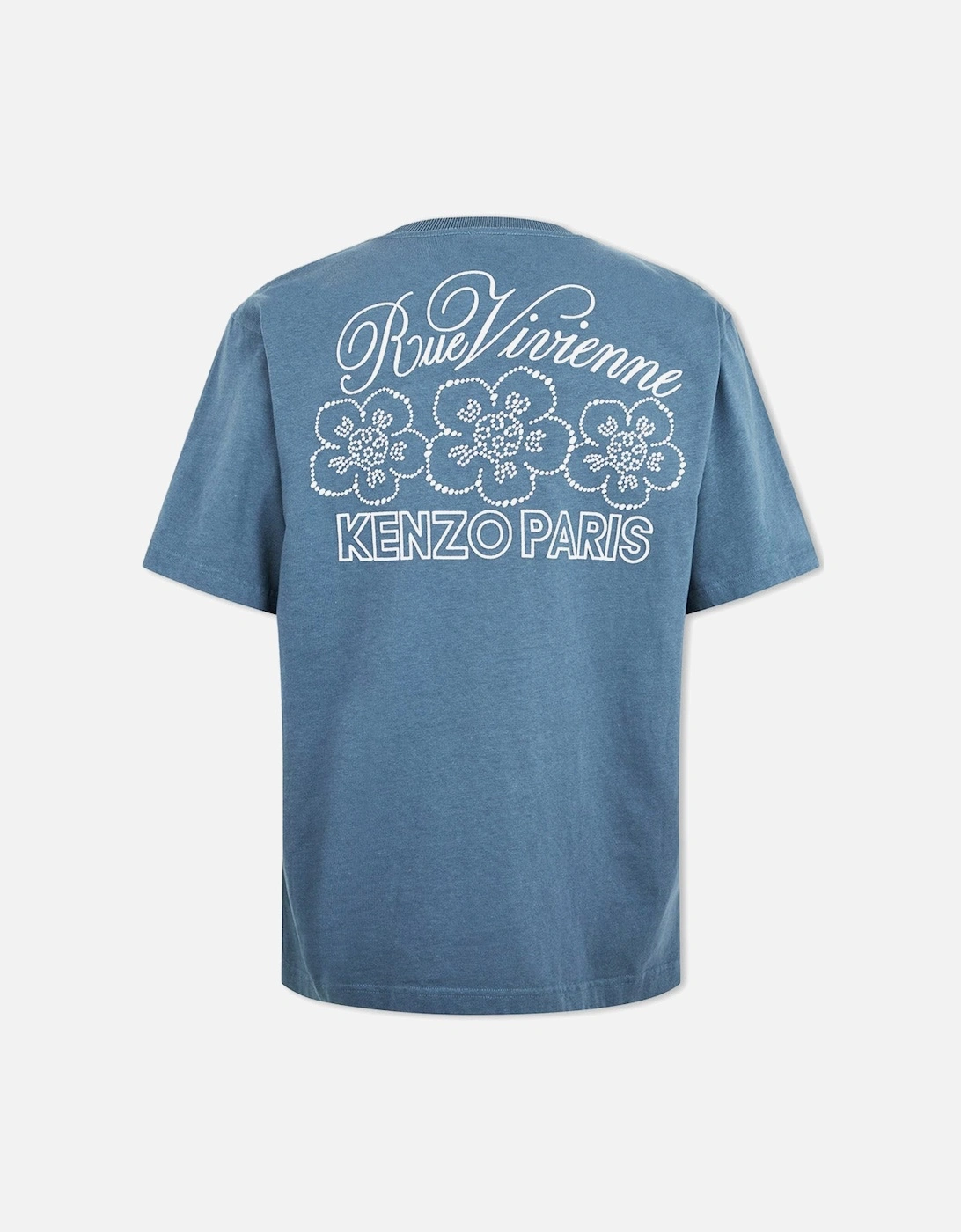 Men's Light Blue Constellation Embellished T-Shirt