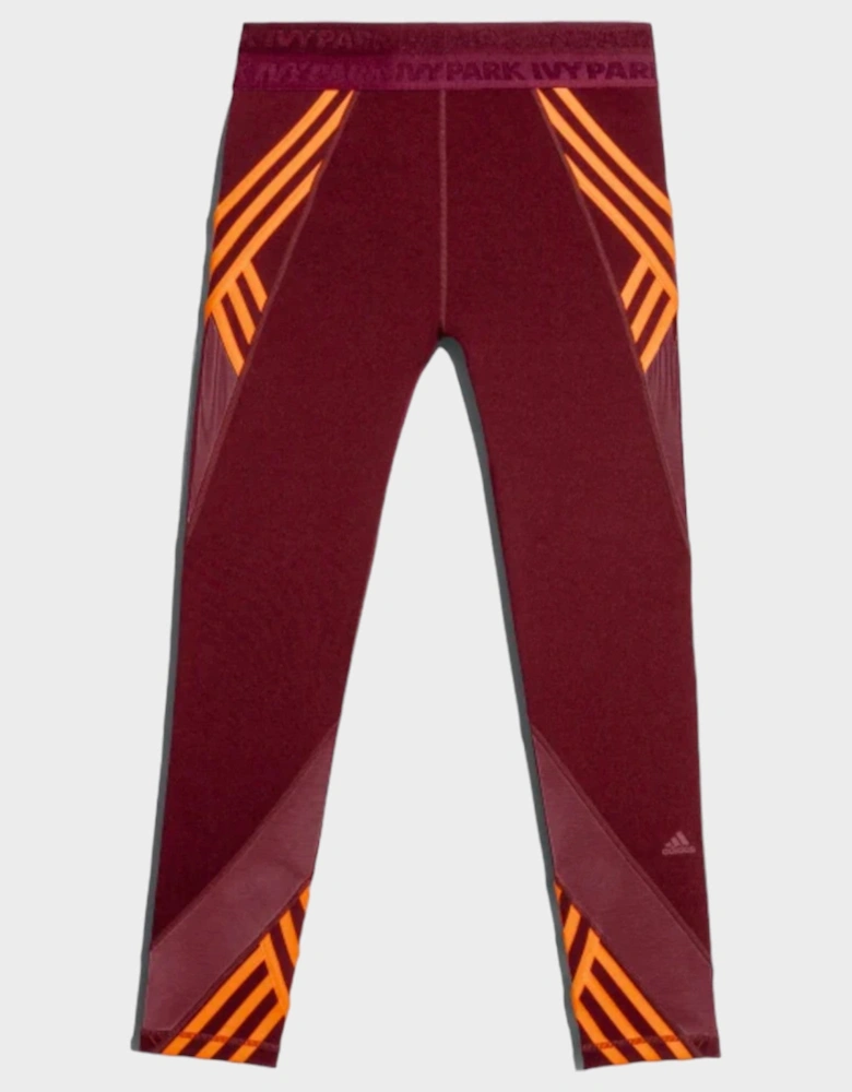 Ivy Park 7/8 Tights Maroon/Solar Orange