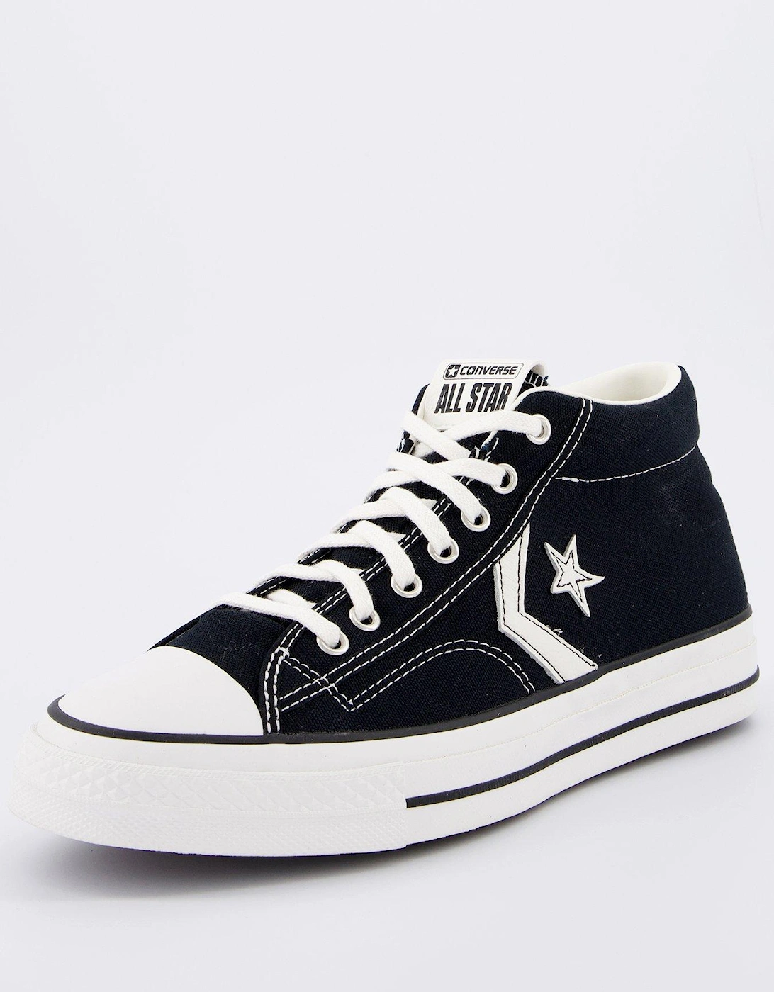 Mens Star Player 76 Canvas Mid/Vintage White/Egret - Black