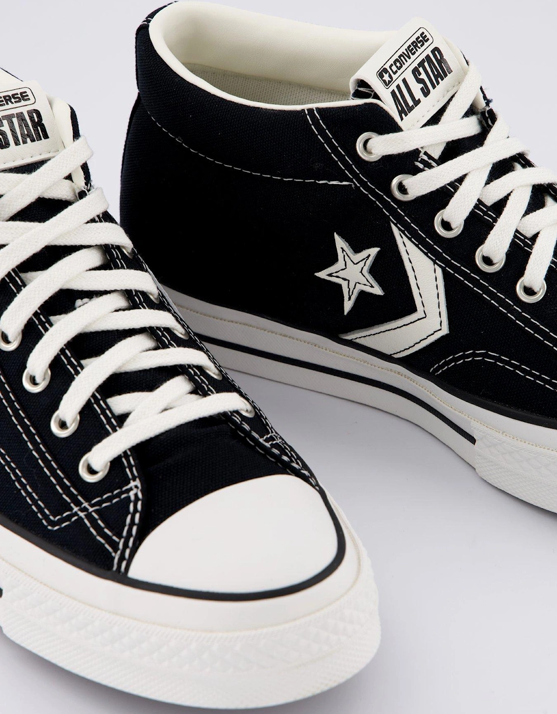 Mens Star Player 76 Canvas Mid/Vintage White/Egret - Black