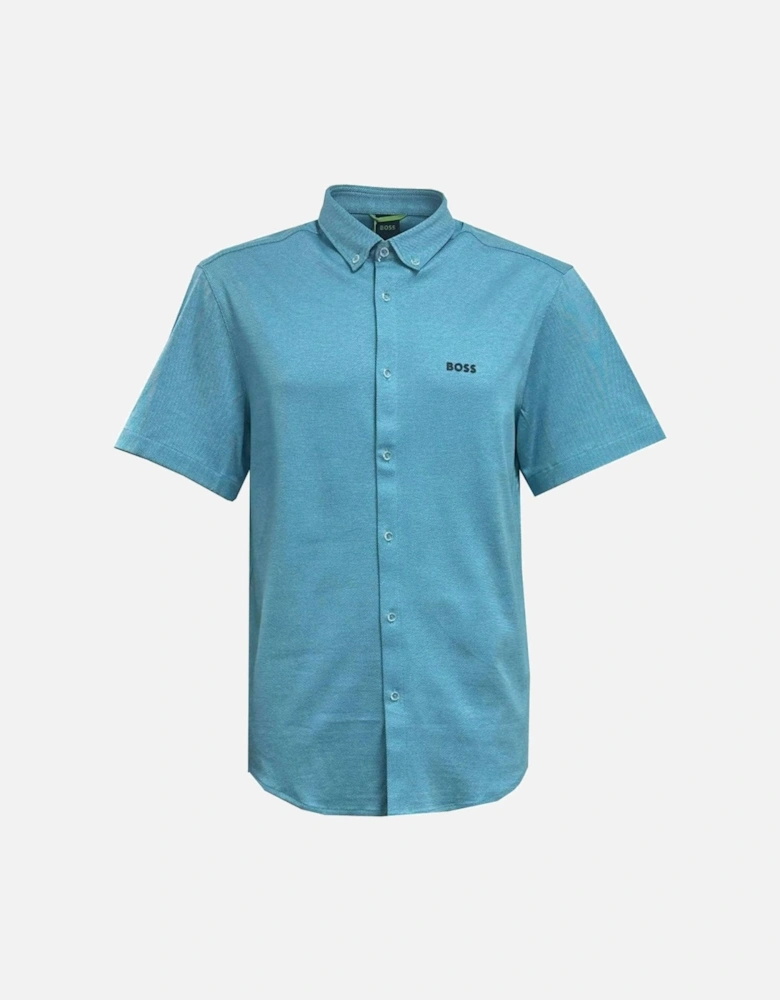 Men's Blue Motion Short Sleeved Shirt