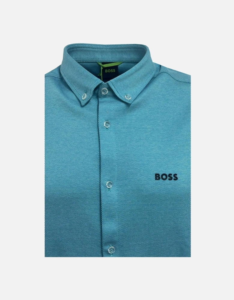 Men's Blue Motion Short Sleeved Shirt