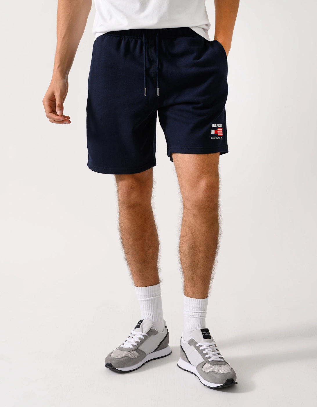 Men's Tommy Hilfiger Americana Flag Mens Shorts - Desert Sky - Blue/Black - Size: 35/34/32