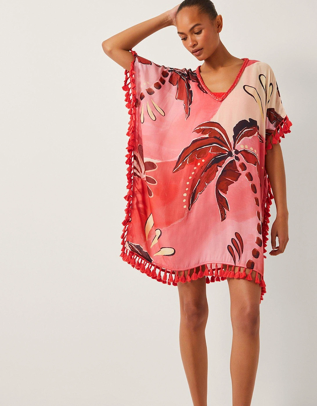 Alex Tassle Kaftan - Rust Orange, 2 of 1