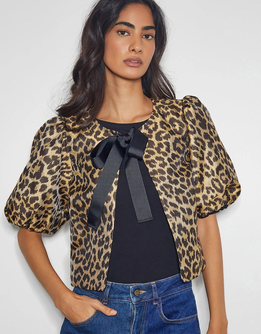 Anne Animal Jacket - Brown, 2 of 1