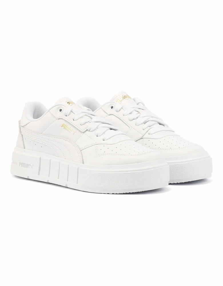 - 393802-05 WOMENS CALI COURT LEATHER WHITE